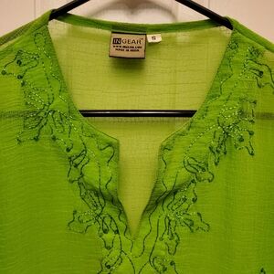 SWIM COVER UP BY IN GEAR LIME GREEN